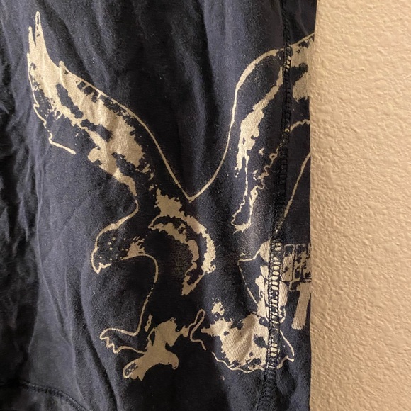 AMERICAN EAGLE NAVY BLUE TEE - Picture 3 of 5